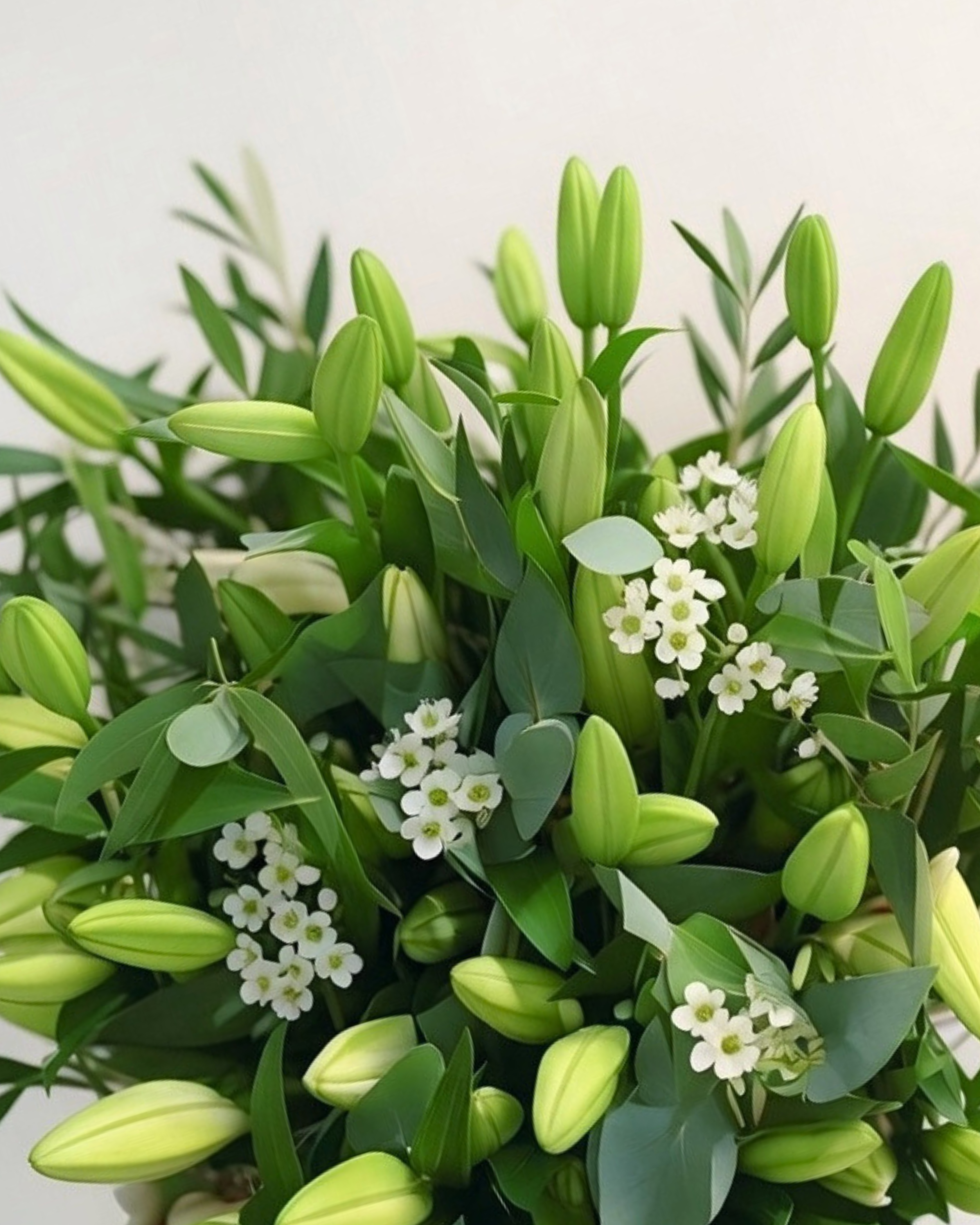 Soft pastel peonies and hydrangeas